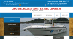 Desktop Screenshot of channelmastersportfishingcharters.com